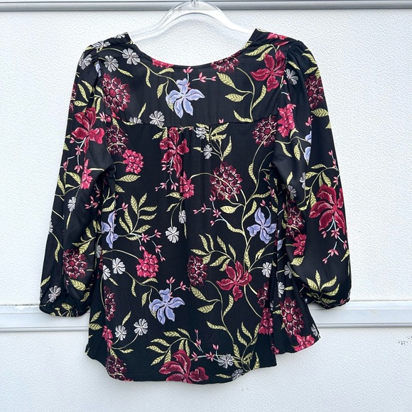 Anthropologie Dolan Top XS Babydoll Floral Blouse Colorful Whimsygoth Fairy - Picture 11 of 12